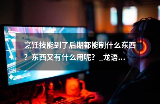 烹饪技能到了后期都能制什么东西?东西又有什么用呢?_龙语傻瓜教程是什么-第1张-游戏信息-龙启网