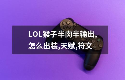 LOL猴子半肉半输出,怎么出装,天赋,符文-第1张-游戏信息-龙启网