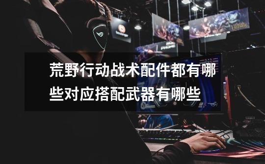 荒野行动战术配件都有哪些对应搭配武器有哪些-第1张-游戏信息-龙启网
