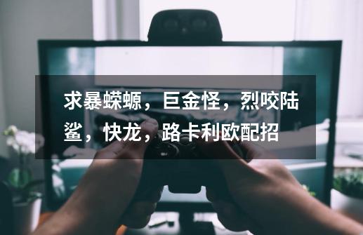 求暴蝾螈,巨金怪,烈咬陆鲨,快龙,路卡利欧配招-第1张-游戏信息-龙启网