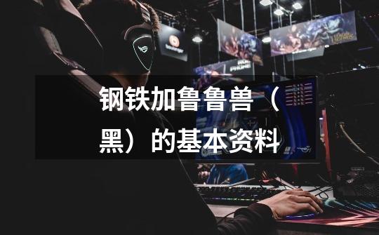 钢铁加鲁鲁兽（黑）的基本资料-第1张-游戏信息-龙启网