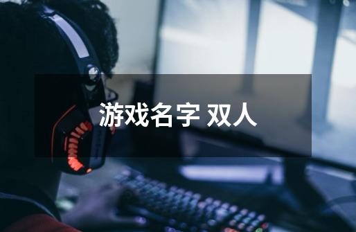 游戏名字 双人-第1张-游戏信息-龙启网