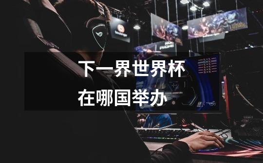 下一界世界杯在哪国举办-第1张-游戏信息-龙启网