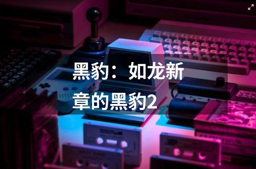 黑豹:如龙新章的黑豹2-第1张-游戏信息-龙启网