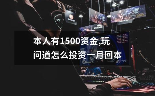 本人有1500资金,玩问道怎么投资一月回本-第1张-游戏信息-龙启网