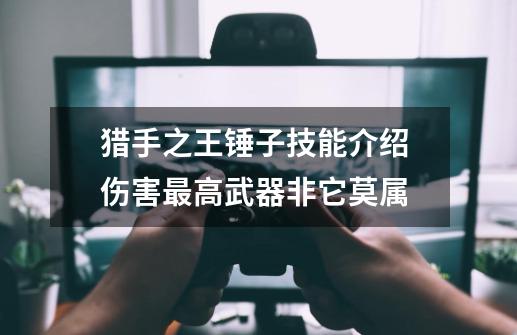 猎手之王锤子技能介绍 伤害最高武器非它莫属-第1张-游戏信息-龙启网