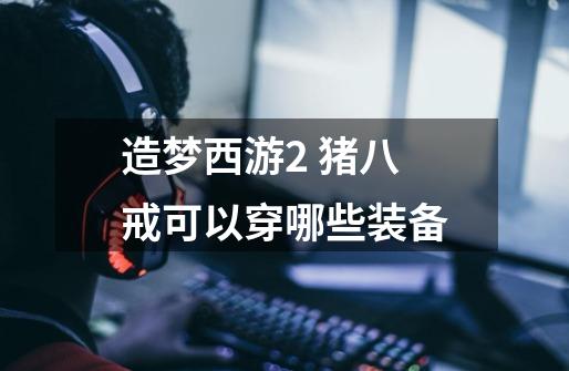 造梦西游2 猪八戒可以穿哪些装备-第1张-游戏信息-龙启网