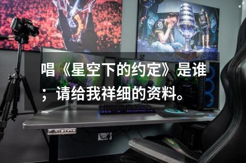 唱《星空下的约定》是谁;请给我祥细的资料。-第1张-游戏信息-龙启网