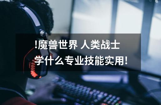 !魔兽世界 人类战士学什么专业技能实用!-第1张-游戏信息-龙启网