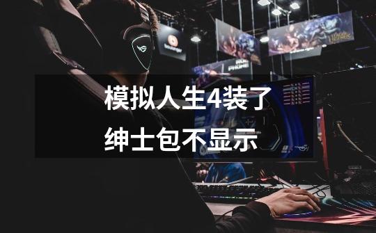 模拟人生4装了绅士包不显示-第1张-游戏信息-龙启网