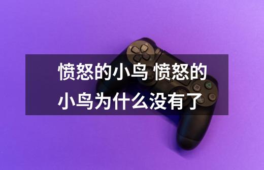 愤怒的小鸟 愤怒的小鸟为什么没有了-第1张-游戏信息-龙启网