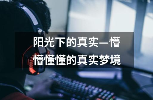 阳光下的真实—懵懵懂懂的真实梦境-第1张-游戏信息-龙启网