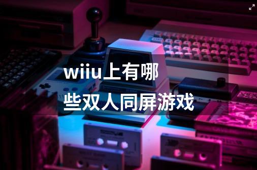 wiiu上有哪些双人同屏游戏-第1张-游戏信息-龙启网