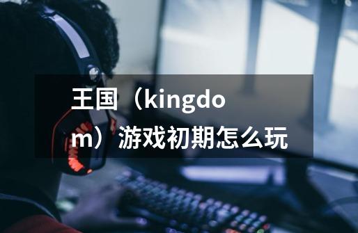 王国(kingdom)游戏初期怎么玩-第1张-游戏信息-龙启网