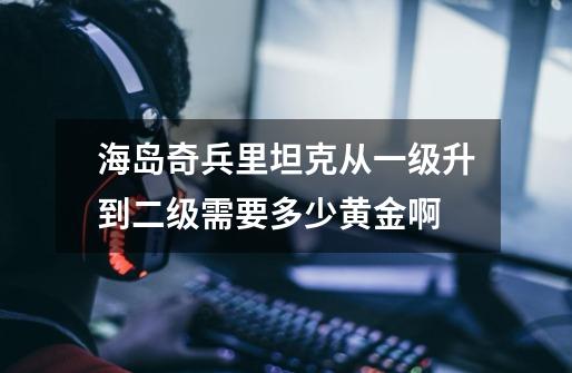 海岛奇兵里坦克从一级升到二级需要多少黄金啊-第1张-游戏信息-龙启网