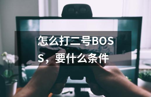 怎么打二号BOSS,要什么条件-第1张-游戏信息-龙启网