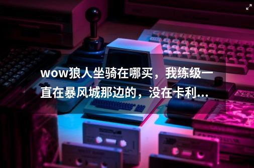 wow狼人坐骑在哪买，我练级一直在暴风城那边的，没在卡利姆多，达纳苏斯那买不了-第1张-游戏信息-龙启网