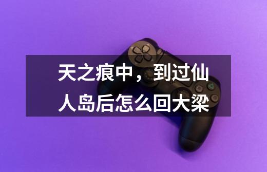 天之痕中，到过仙人岛后怎么回大梁-第1张-游戏信息-龙启网