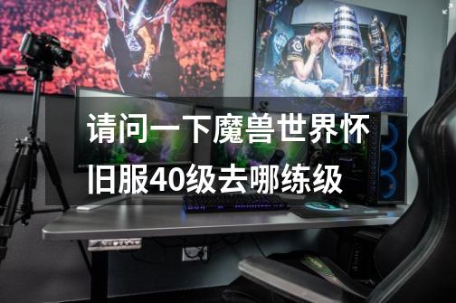 请问一下魔兽世界怀旧服40级去哪练级-第1张-游戏信息-龙启网