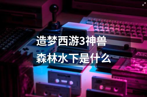 造梦西游3神兽森林水下是什么-第1张-游戏信息-龙启网