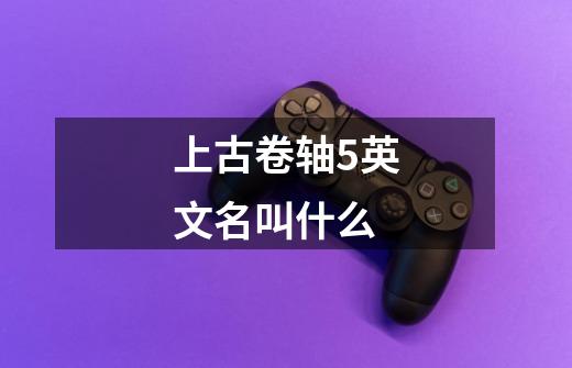 上古卷轴5英文名叫什么-第1张-游戏信息-龙启网