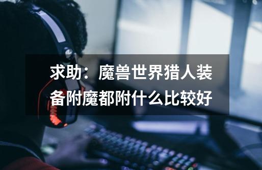 求助:魔兽世界猎人装备附魔都附什么比较好-第1张-游戏信息-龙启网