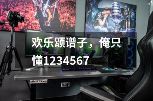 欢乐颂谱子,俺只懂1234567-第1张-游戏信息-龙启网