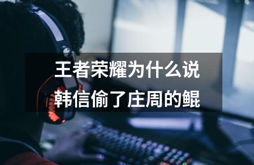 王者荣耀为什么说韩信偷了庄周的鲲-第1张-游戏信息-龙启网