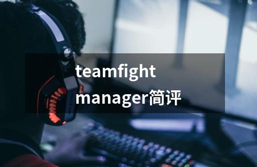 teamfight manager简评-第1张-游戏信息-龙启网