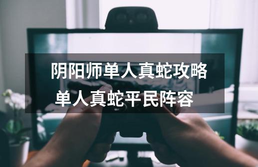 阴阳师单人真蛇攻略 单人真蛇平民阵容-第1张-游戏信息-龙启网