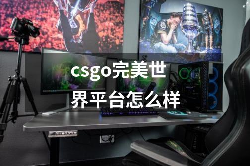 csgo完美世界平台怎么样-第1张-游戏信息-龙启网