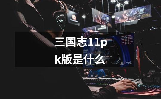 三国志11pk版是什么-第1张-游戏信息-龙启网
