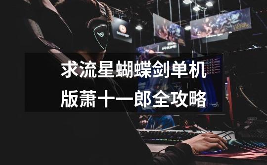 求流星蝴蝶剑单机版萧十一郎全攻略-第1张-游戏信息-龙启网