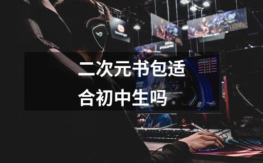 二次元书包适合初中生吗-第1张-游戏信息-龙启网