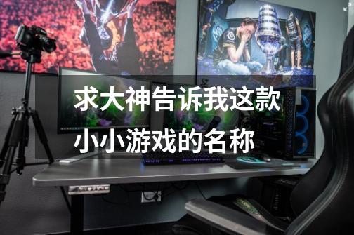 求大神告诉我这款小小游戏的名称-第1张-游戏信息-龙启网