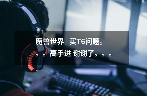 魔兽世界   买T6问题。。。高手进 谢谢了。。。-第1张-游戏信息-龙启网