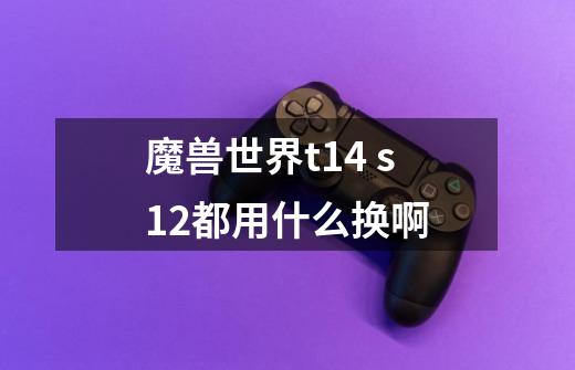 魔兽世界t14 s12都用什么换啊-第1张-游戏信息-龙启网