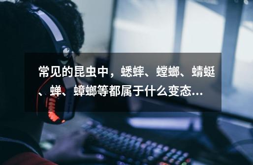 常见的昆虫中,蟋蟀、螳螂、蜻蜓、蝉、蟑螂等都属于什么变态发育-第1张-游戏信息-龙启网