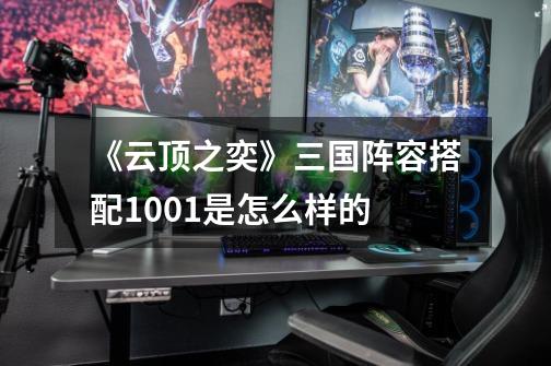 《云顶之奕》三国阵容搭配1001是怎么样的-第1张-游戏信息-龙启网
