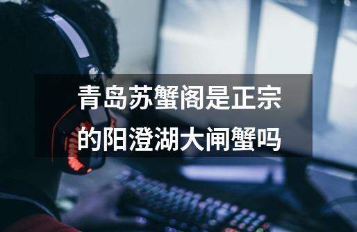 青岛苏蟹阁是正宗的阳澄湖大闸蟹吗-第1张-游戏信息-龙启网