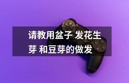 请教用盆子 发花生芽 和豆芽的做发-第1张-游戏信息-龙启网