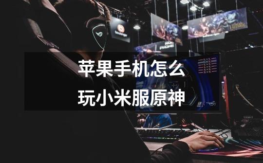 苹果手机怎么玩小米服原神-第1张-游戏信息-龙启网
