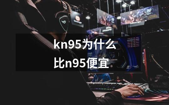 kn95为什么比n95便宜-第1张-游戏信息-龙启网