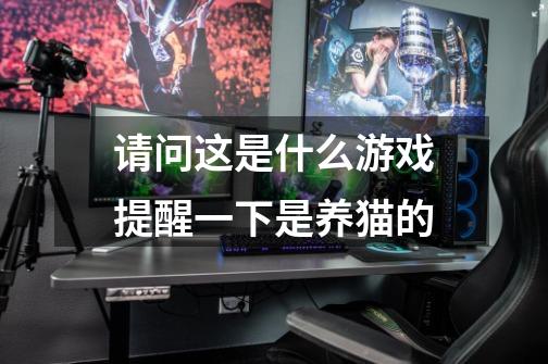 请问这是什么游戏提醒一下是养猫的-第1张-游戏信息-龙启网