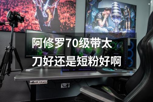 阿修罗70级带太刀好还是短粉好啊-第1张-游戏信息-龙启网