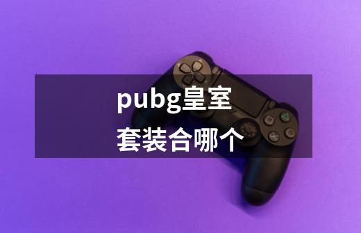 pubg皇室套装合哪个-第1张-游戏信息-龙启网