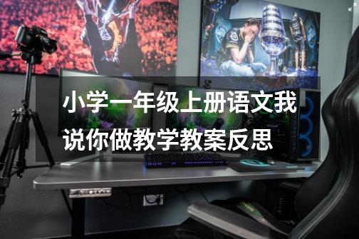 小学一年级上册语文我说你做教学教案反思-第1张-游戏信息-龙启网