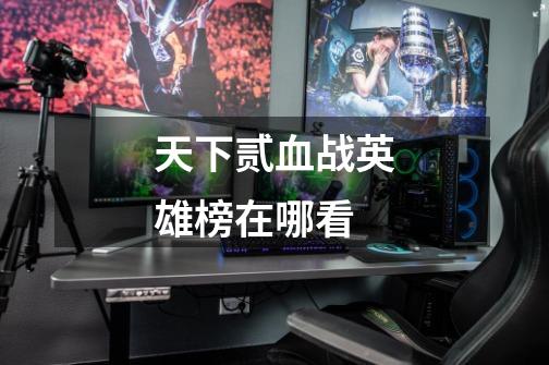 天下贰血战英雄榜在哪看-第1张-游戏信息-龙启网