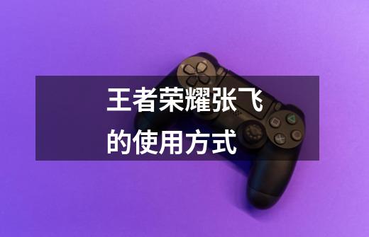 王者荣耀张飞的使用方式-第1张-游戏信息-龙启网