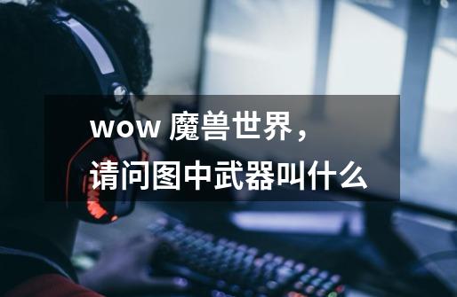wow 魔兽世界，请问图中武器叫什么-第1张-游戏信息-龙启网